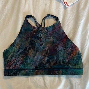 Lululemon size 12 high neck energy bra no padding